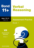 BOND 11+ VERBAL REASONING ASSESSMENT PRACTICE AGES 10-11+ BOOK 1
