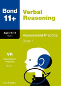 BOND 11+ VERBAL REASONING ASSESSMENT PRACTICE AGES 9-10 BOOK 1