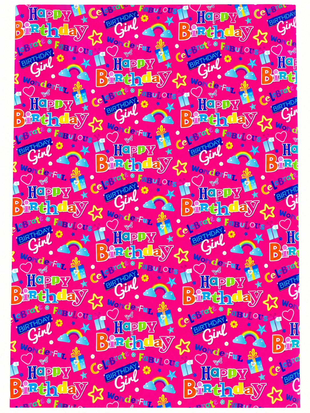 WRAPPING PAPER: BIRTHDAY GIRL GIFT WRAP
