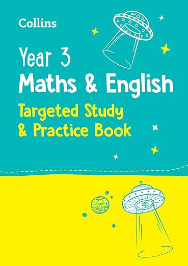 COLLINS YEAR 3 MATHS & ENGLISH TARGETED STUDY PRACTICE BOOK