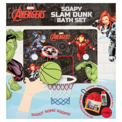 MARVEL AVENGERS SOAPY SLAM DUNK BATH SET