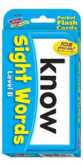 KNOW SIGHT WORDS LEVEL B