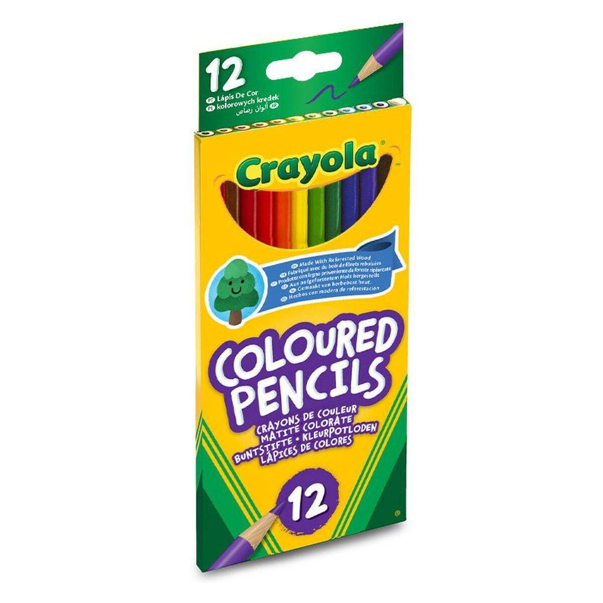 12 CRAYOLA COLOURED PENCILS