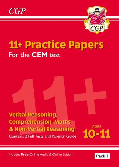 CGP 11+ TEST CEM PRACTICE PAPERS PACK 3