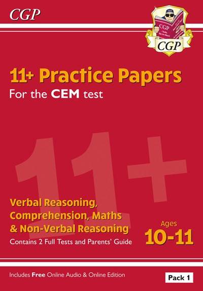 CGP 11+ CEM TEST PRACTICE PAPERS PACK 1 AGES 10-11