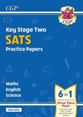 CGP KEY STAGE TWO SATS PRACTICE PAPERS: MATHS, ENGLISH & SCIENCE ( PACK ONE) 6 in 1