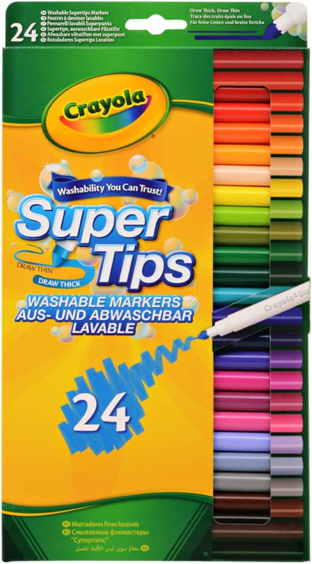Crayola Super Tips Washable Marker – BooksPlus Children's Educational Store